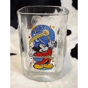Disney World 2000 Celebration Glass Sorcerer Mickey McDonald's Cup Millennium